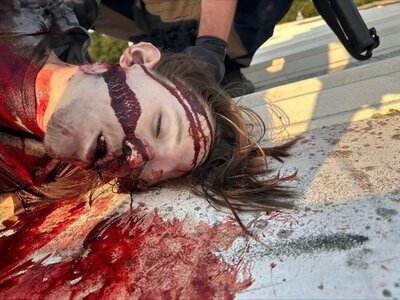 A Graphic Image taken by Law Enforcement Officers showing the Face of