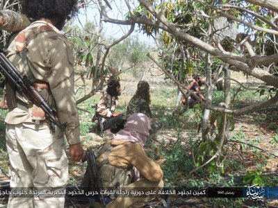 One side of the ambush of the caliphate soldiers in the apostate force