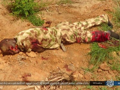 The bodies of the apostate Nigerian army died after an ambush by the s