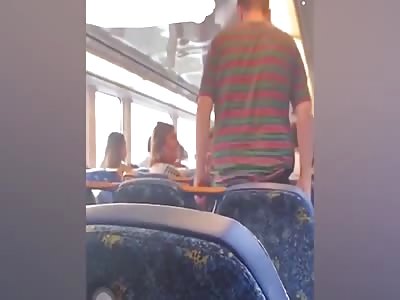 Boy threatens to crack elderly man on Sydney train