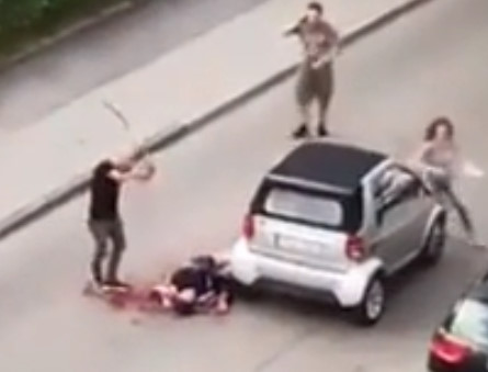 German Man Killed by Syrian Migrant in Brutal Sword Murder Caught on Camera *Graphic*