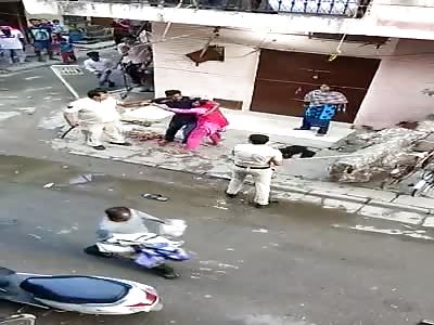Indian family beaten by Police.