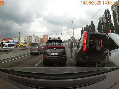 Road accident in Russia