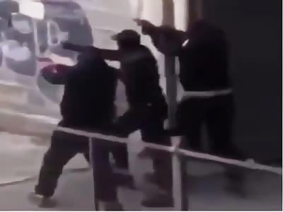 Gang shootout in Montpellier, France.