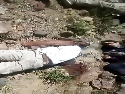 the bodies of young people killed in Panjshir.