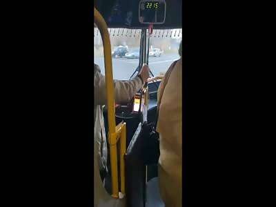 Woman Crushed By Bus (all angles).