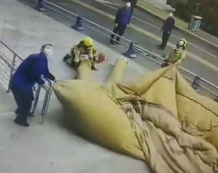 Rescue Of Female Jumper Gone Wrong {Full Video}