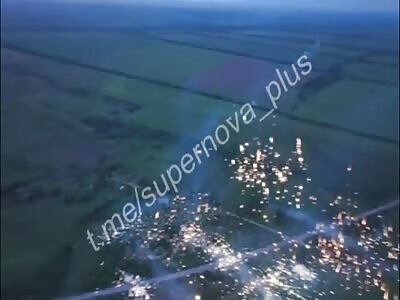 Ukrainian incendiary shelling on Russian forces.