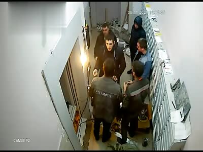 Russia - Shooting for elevator repairmen for a lot of noise