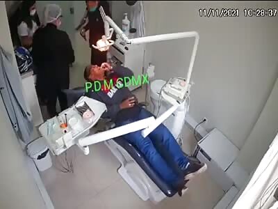 The robbers at the dental clinic had a bad day