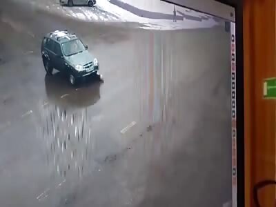 Balakhna (Russia) - Woman in an SUV ran over a granny