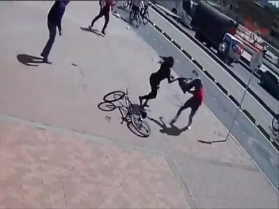 The bike thief had a bad day