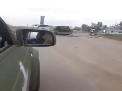 Footage of an ambushed Z truck and swollen dead body