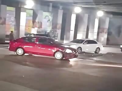Road rage: Bumper cars at the underpass