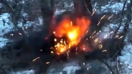 Hit 3 russian soldiers with a drone drop munition