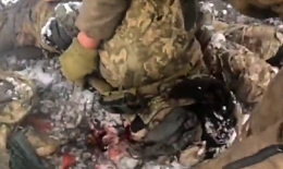 Medical evacuation of Ukrainian soldiers