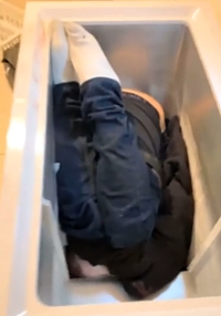 Dead body was discovered in the freezer