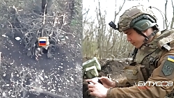 UA drone operator shows how his drone dropped grenades on RU infantry