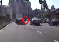 A crazy BMW driver killed a pedestrian in Georgia