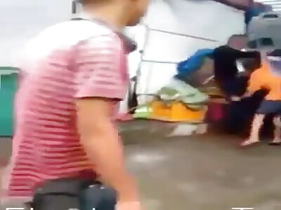 Barehand street fist fight in our country