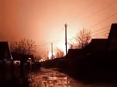 Huge Explosion In Kyivskyi