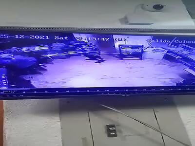 Car breaks into a store and runs over a victim