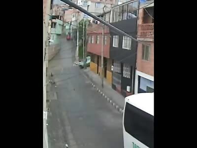 Biker dragged and killed by bus
