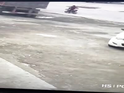 father and daughter crushed by truck