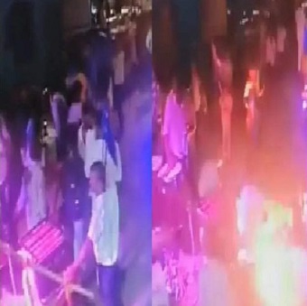 Ambedkar Jayanti Procession Tripped By High Voltage Current, Two Standing Near Trolley Set On Fire