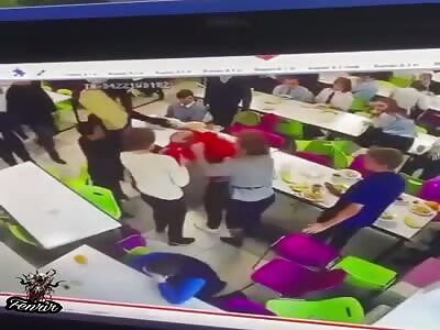Beaten with fists in the canteen.