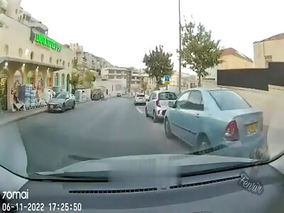 little girl is run over by a car
