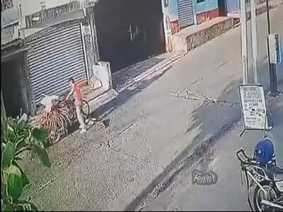 man gets off the wrong side and is run over