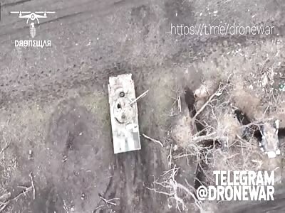 Drone kills tank crew