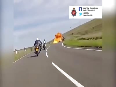 Fireball Bike Crash