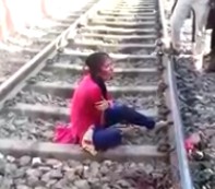Woman Cries After Losing Her Arm in Accident Involving Train