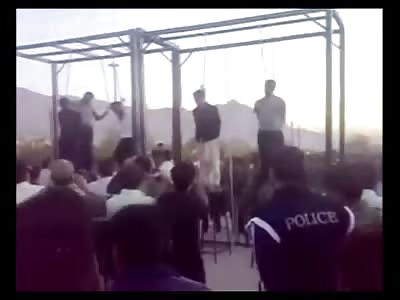 4 Criminals Dangling to Death in Iran 