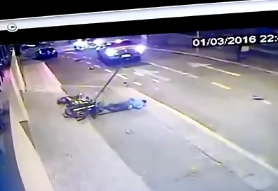 Another High Flying Motorcyclist is Killed Instantly Fleeing from Cops..