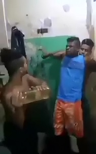 Brazilian Prison Justice..Inmate is Held Down and Beat by a Few Shot Callers 