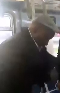 Old Man delivers Ass Whipping of Younger Man on a Public Bus 