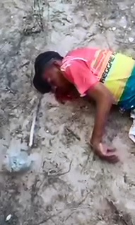 Man Gulps for Air after Taking a Fatal Bullet to the Head 
