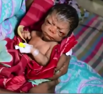 Baby Born looking like an 80 Year Old Man 