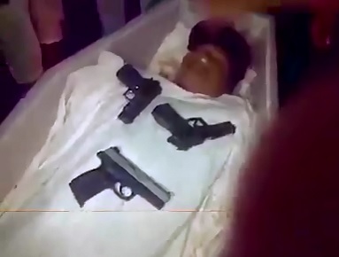 Thug Life Funeral Ends with Guns over the Displayed Dead Body 