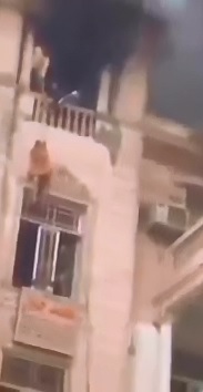Woman Falls to her Death trying to Escape from Burning Building 