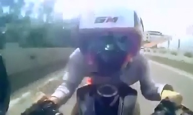 Speeding Motorcyclist unknowingly Films his Own Death 