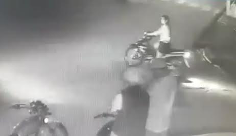 Woman on Scooter is Blasted by Another Car 