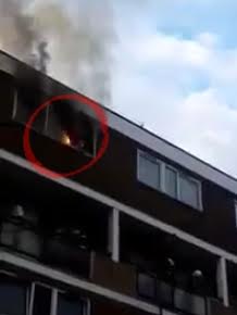 Teenager jumps from burning apartment and dies
