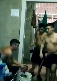 Jail House Snitch is Forced to Wash the Shitty Dirty Clothes of Inmates..