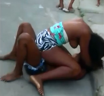Almost Nothing Better than 2 Woman Fighting in the Street and Losing their Clothes 