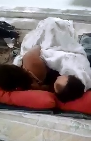 2 Homeless People Fucking HARD on a Mattress right on the Side of the Road 