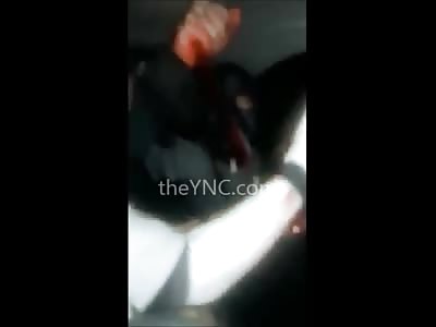 Man's Final Moments Bleeding Out as he is Stabbed to Death in the Back of a Car 